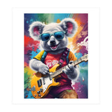 Koala Playing Guitar, Rock Graffiti (Print Only) thumbnail