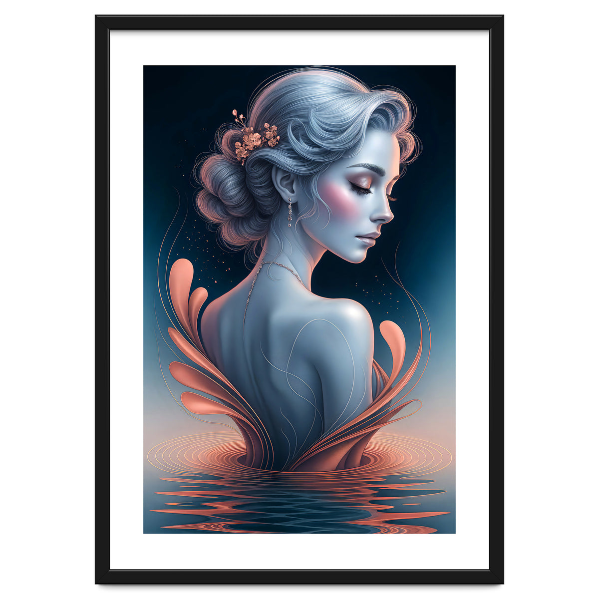 The Beauty of a Woman in an Exotic Pose