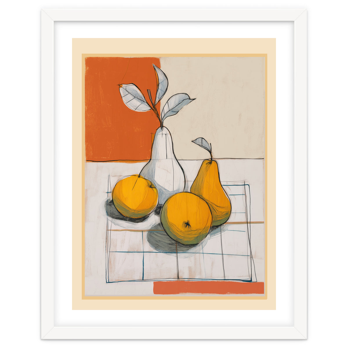 Modern Pear Still Life