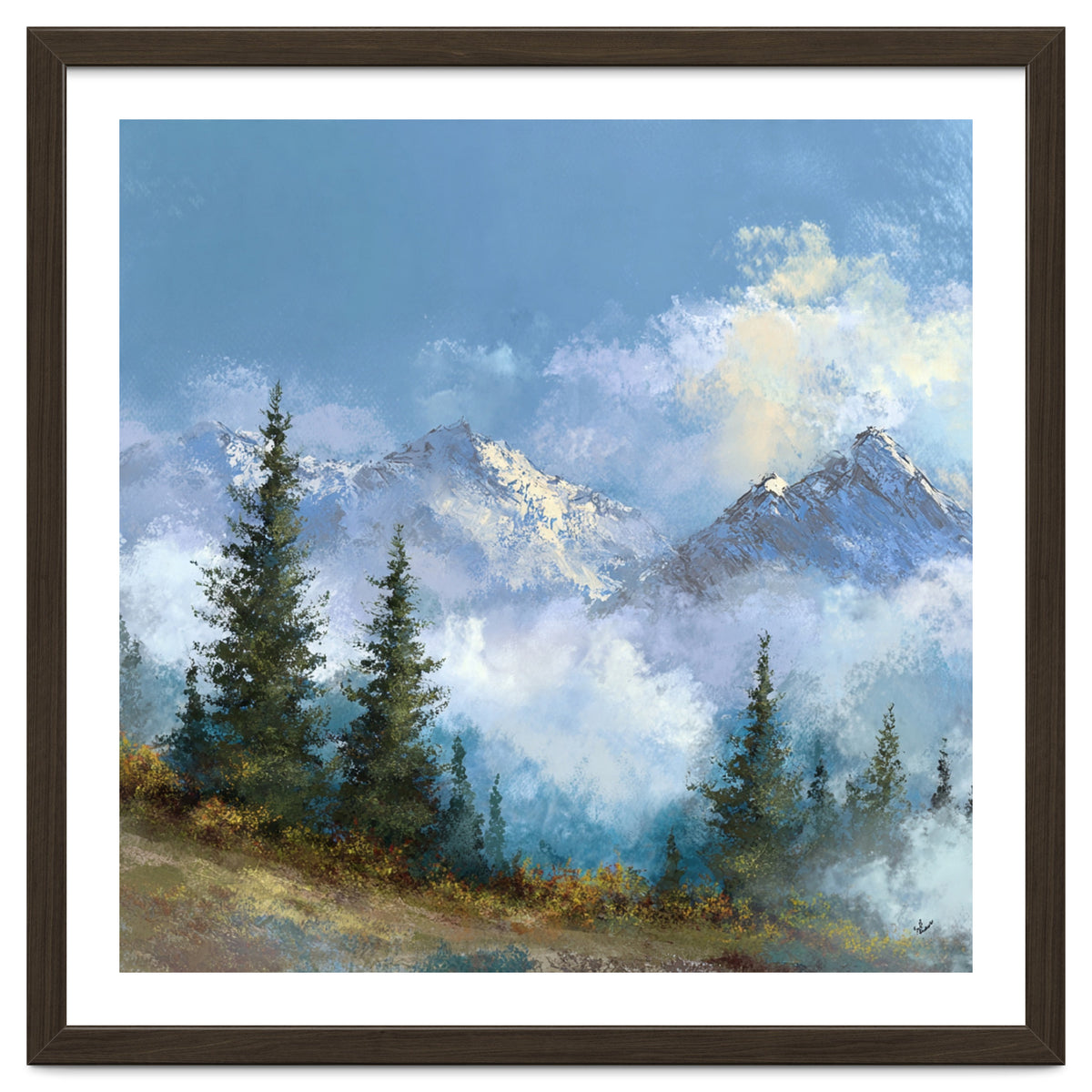 Majestic Snow-Capped Alpine Peaks