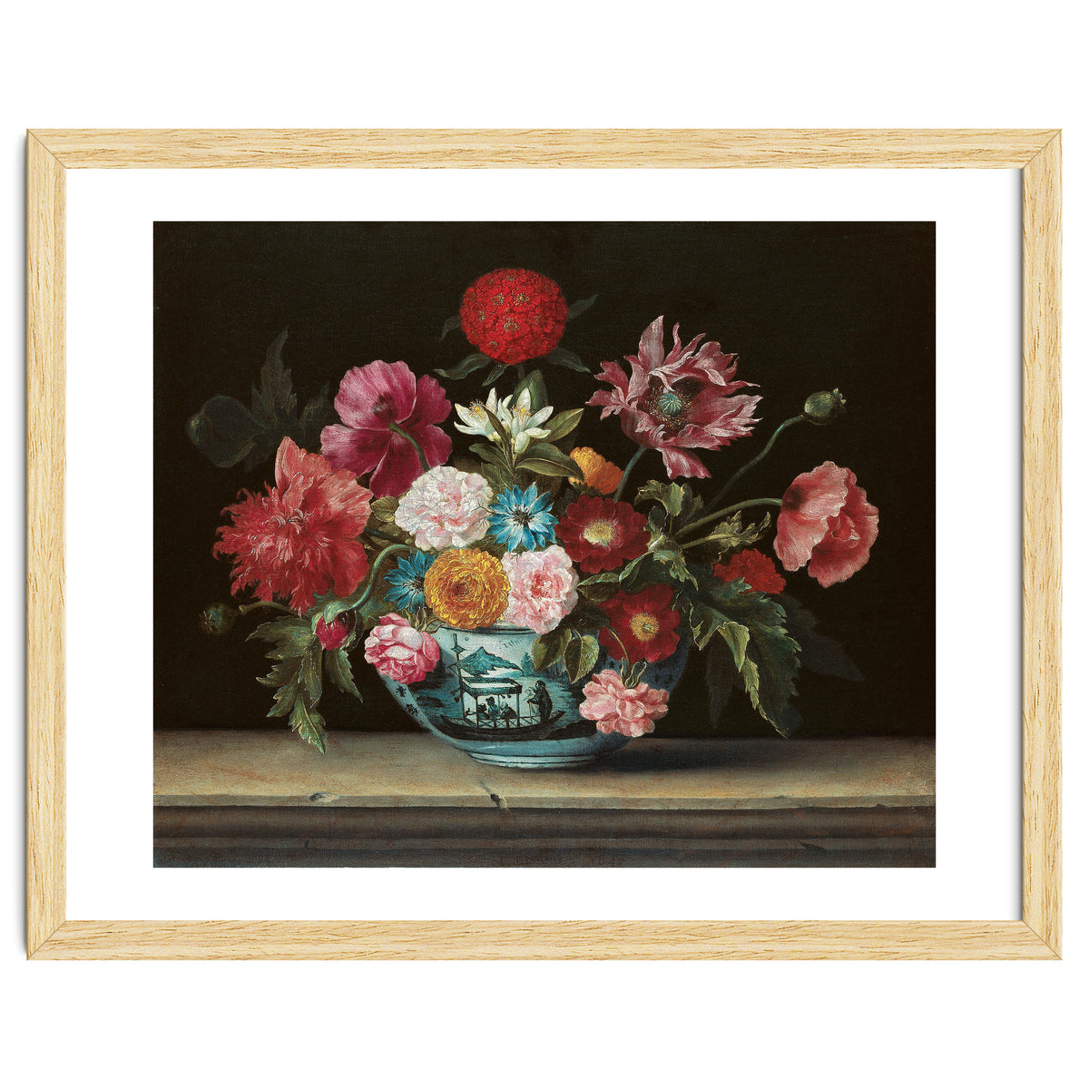 Jacques Linard (París (?), c. 1600-Paris, 1645). Chinese Bowl with Flowers (1640). Oil on canvas....