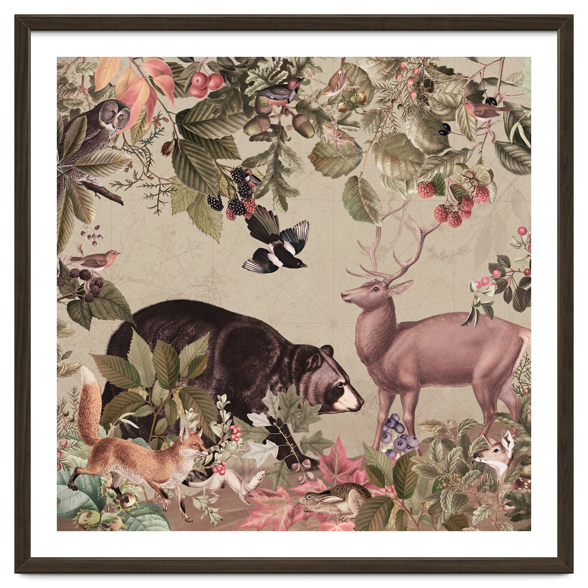 Nostalgic Autumn guardians of the forest