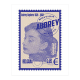 Audrey Hepburn Stamps Art (Print Only) thumbnail