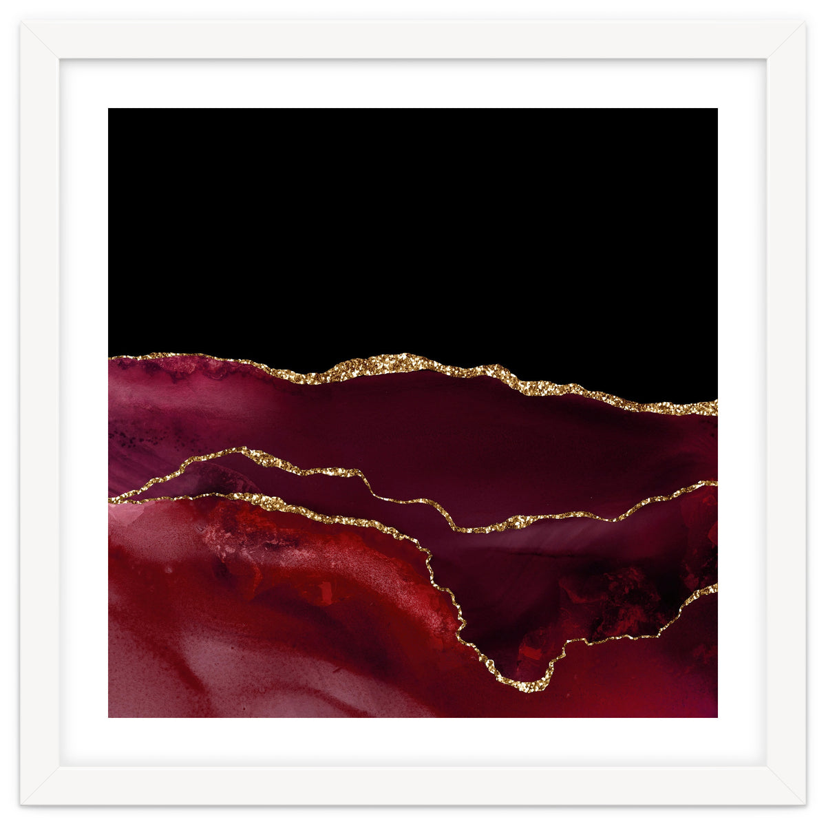 Burgundy & Gold Agate Texture 07