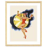 Pinup Girl Celebrating New Year thumbnail