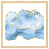 Blue & Gold Glitter Agate Texture 05 thumbnail