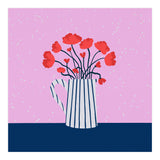 Poppies – pink and blue (Print Only) thumbnail