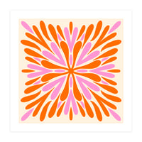 Symmetry Petals - pink and orange (Print Only)