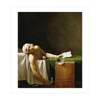 Jean Paul Marat, dead in his bathtub, assassinated by Charlotte Corday in 1793. JACQUES LOUIS DAVID. (Print Only)