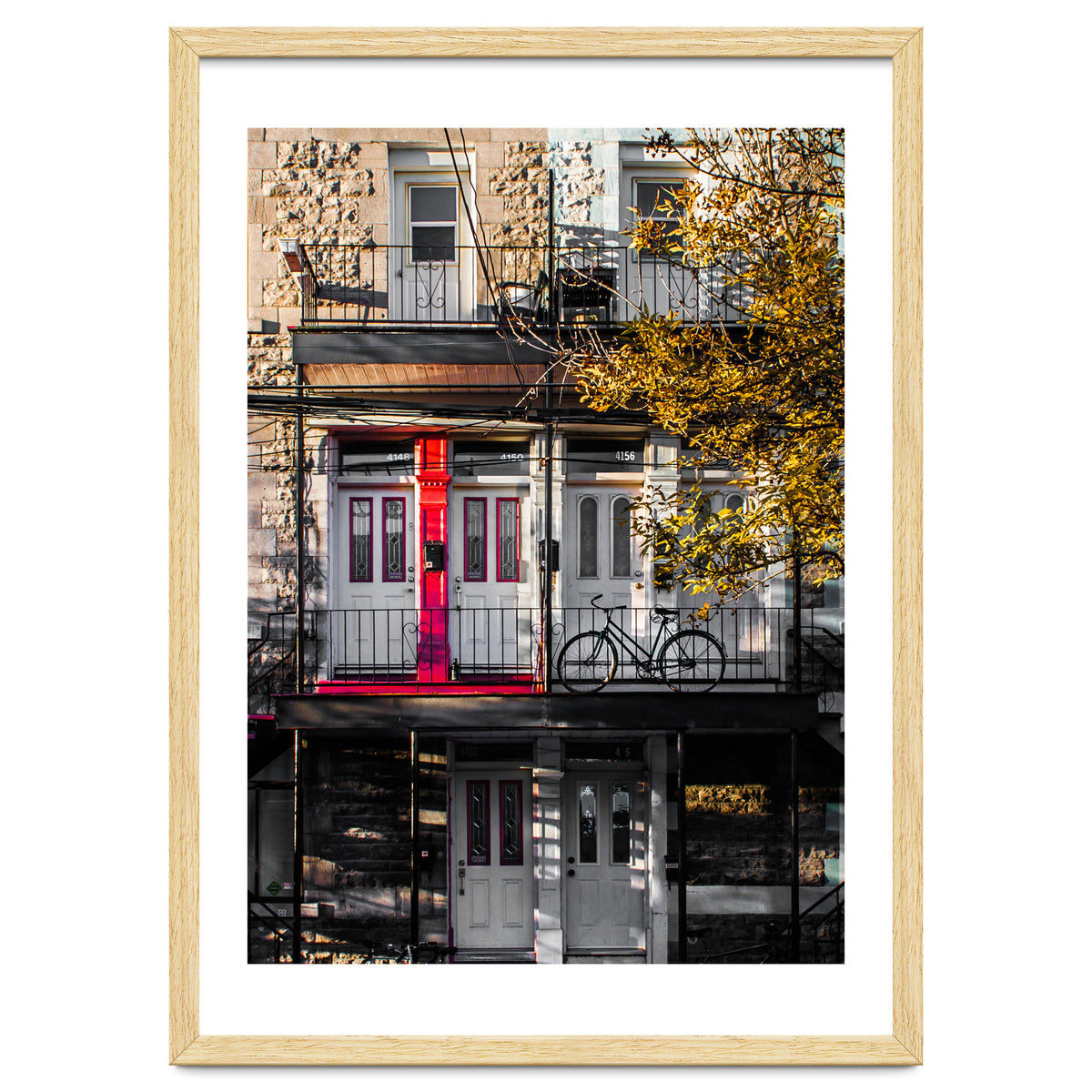 Montreal Bicycle Balcony No 1 Color Version