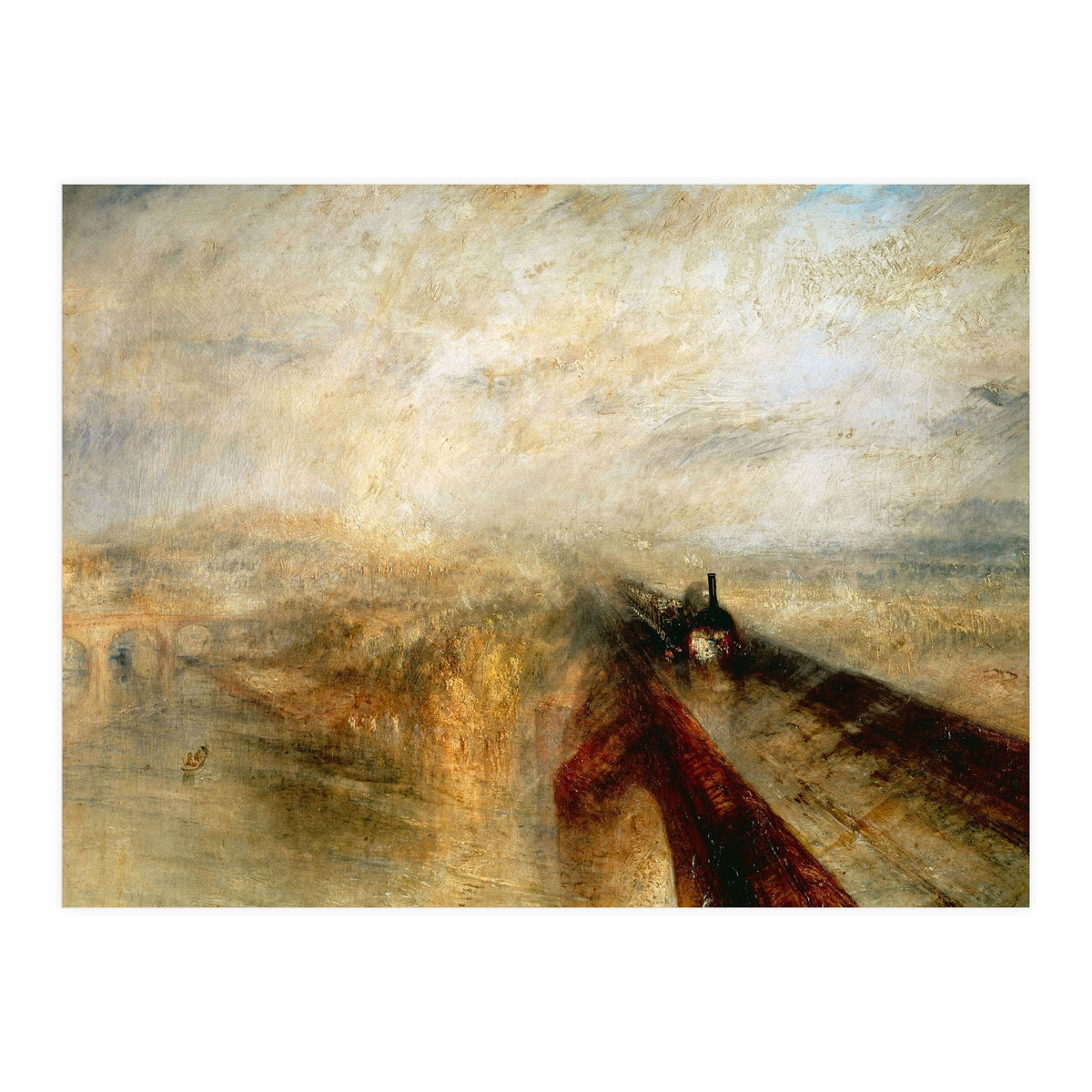 Joseph Mallord William Turner / 'Rain, Steam and Speed (The Great Western Railway)', 1844. (Print Only)