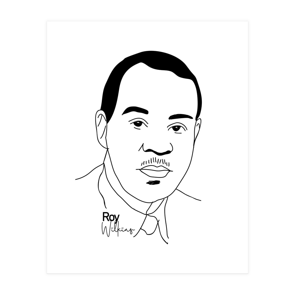 Roy Wilkins American Civil Rights Leader (Print Only)