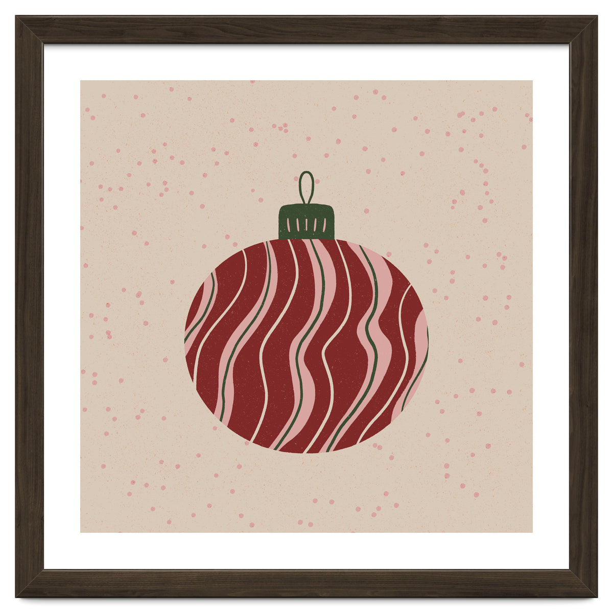 Christmas Globe with swirls