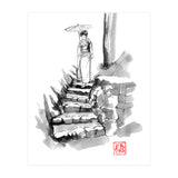woman Descending Stairs (Print Only) thumbnail
