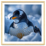 Gentoo Penguin In Its Natural Snowy Habitat thumbnail