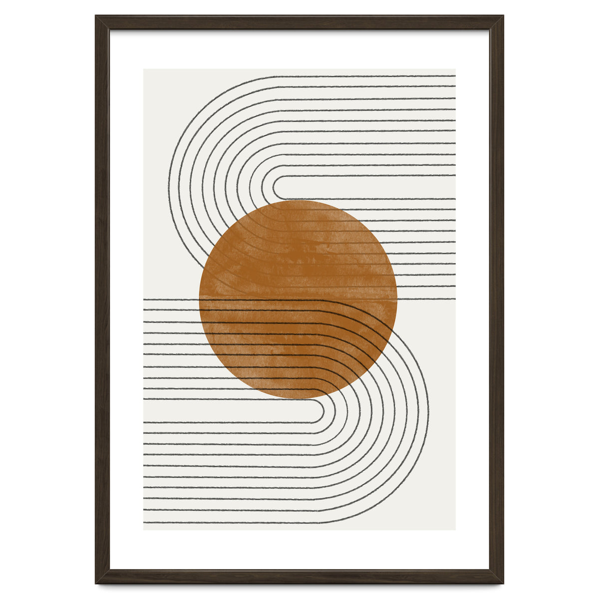 BROWN MINIMALIST MOON