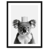 Koala, Toilet Paper Crown, Cute Animal Bathroom Art thumbnail