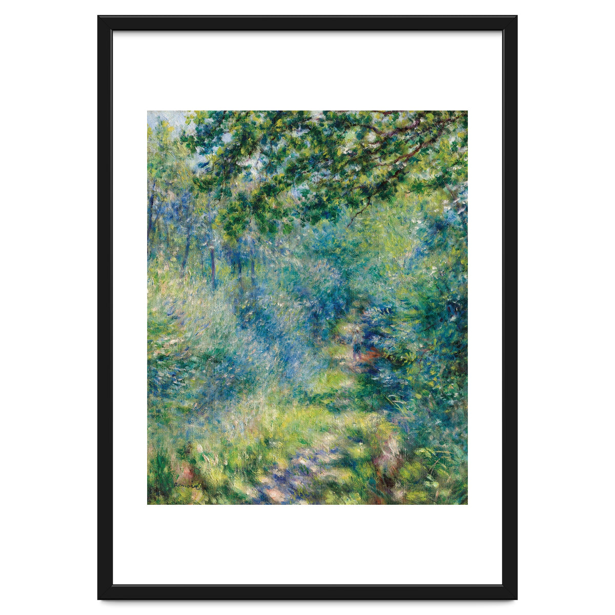 Renoir Path in the Forest Impressionist Landscape