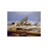 'The Sea of Ice', c. 1823-1824,  Oil on canvas, 96.7 x 126.9 cm. (Print Only) thumbnail