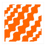 Slanting Orange Wavy Pattern (Print Only) thumbnail