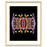 The Butterfly Effect Series 01, Paint Blot Mirror Colorful, Symmetrical Graphic, Eclectic Mandala thumbnail
