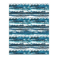 Beach Sea Ocean Waves Aqua Blue (Print Only)