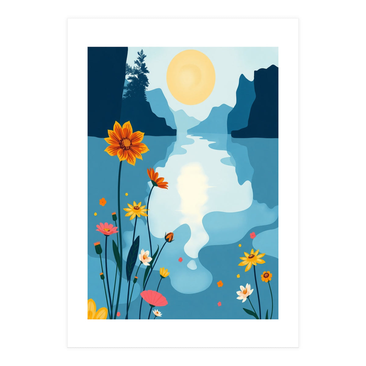 Lake Energy and Flower (Print Only)