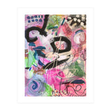 Crazy Town Multimedia Abstract Art Print Large Wall Art Poster Viddy Pop Mood Room (Print Only) thumbnail