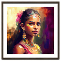 Golden Garland Sinhalese Portrait