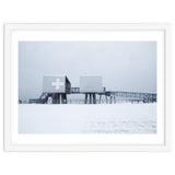 First aid house in the winter seascape thumbnail