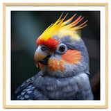 Cockatiel Parrot With Yellow Crest And Orange Cheeks thumbnail