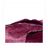 Burgundy & Silver Agate Texture 14  (Print Only) thumbnail
