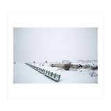No people on a bench in the snowy winter (Print Only) thumbnail