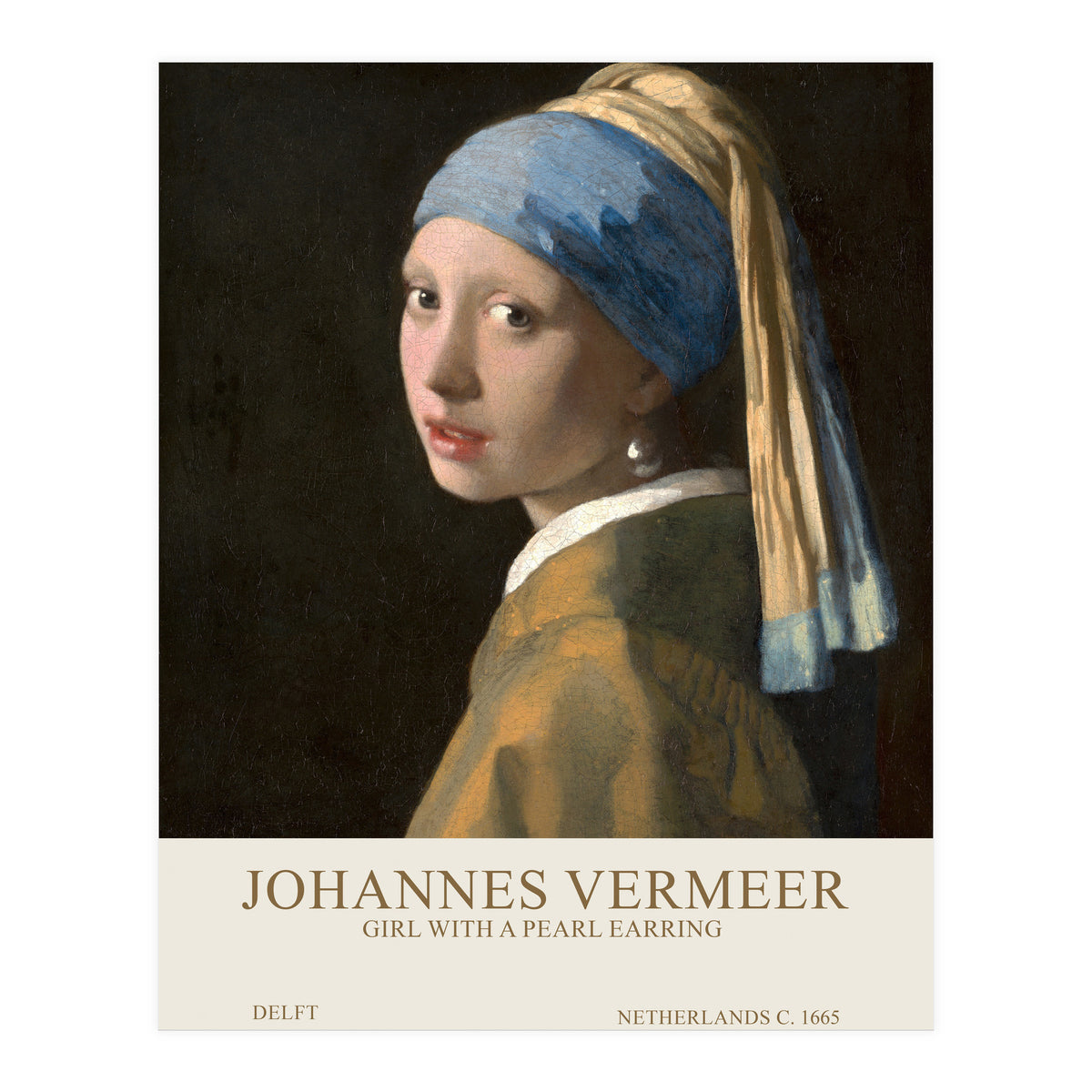 Johannes Vermer - Girl with a pearl earring (Print Only)