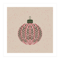 Christmas globe with branches (Print Only)