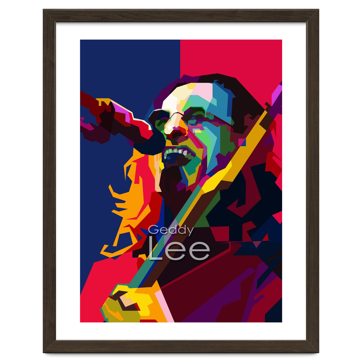 Geddy Lee RUSH Singer Pop Art WPAP