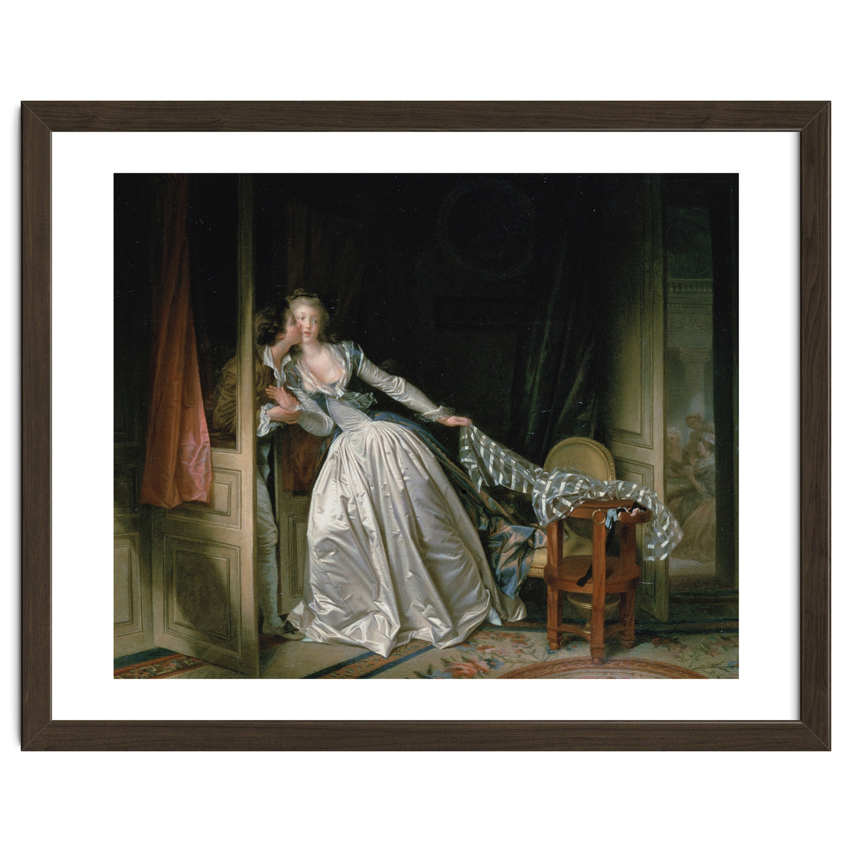 Jean-Honoré Fragonard – The Stolen Kiss | Elegant Rococo Romance & Secret Intimacy
