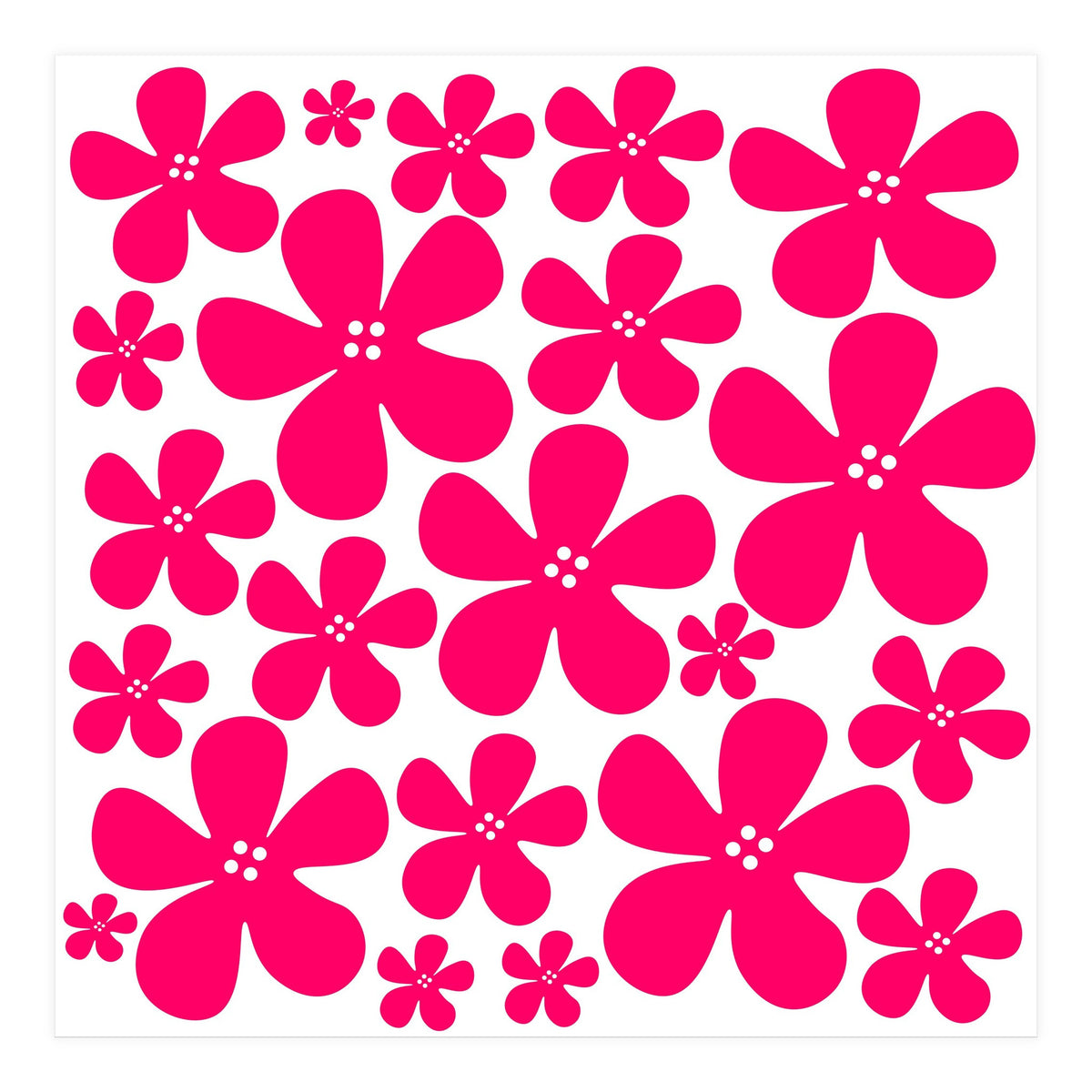Pink Flowers Pattern (Print Only)