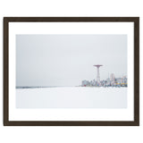 Amusement park in the winter seascape thumbnail