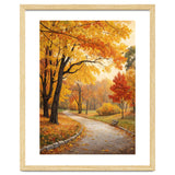 Original Autumn Park Landscape Oil Painting Style thumbnail