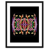 The Butterfly Effect Series 01, Paint Blot Mirror Colorful, Symmetrical Graphic, Eclectic Mandala thumbnail