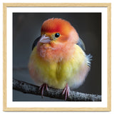 Beautiful Bird With Vibrant Orange And Yellow Plumage thumbnail