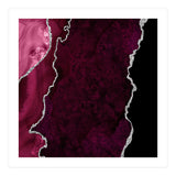 Burgundy & Silver Agate Texture 01  (Print Only) thumbnail