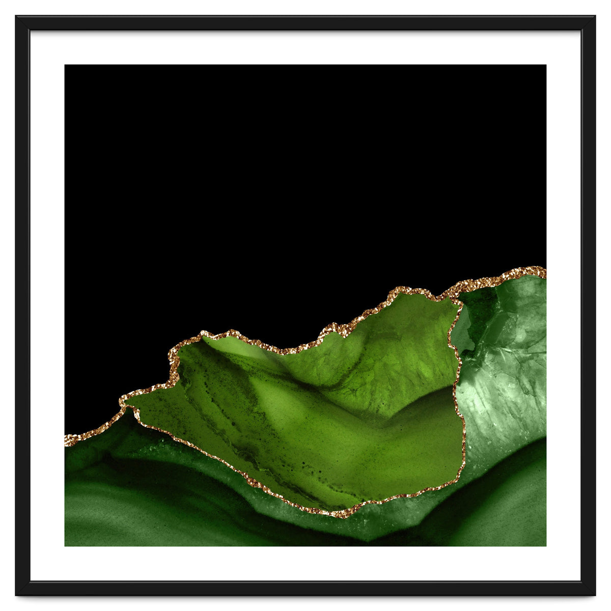 Green & Gold Agate Texture 06