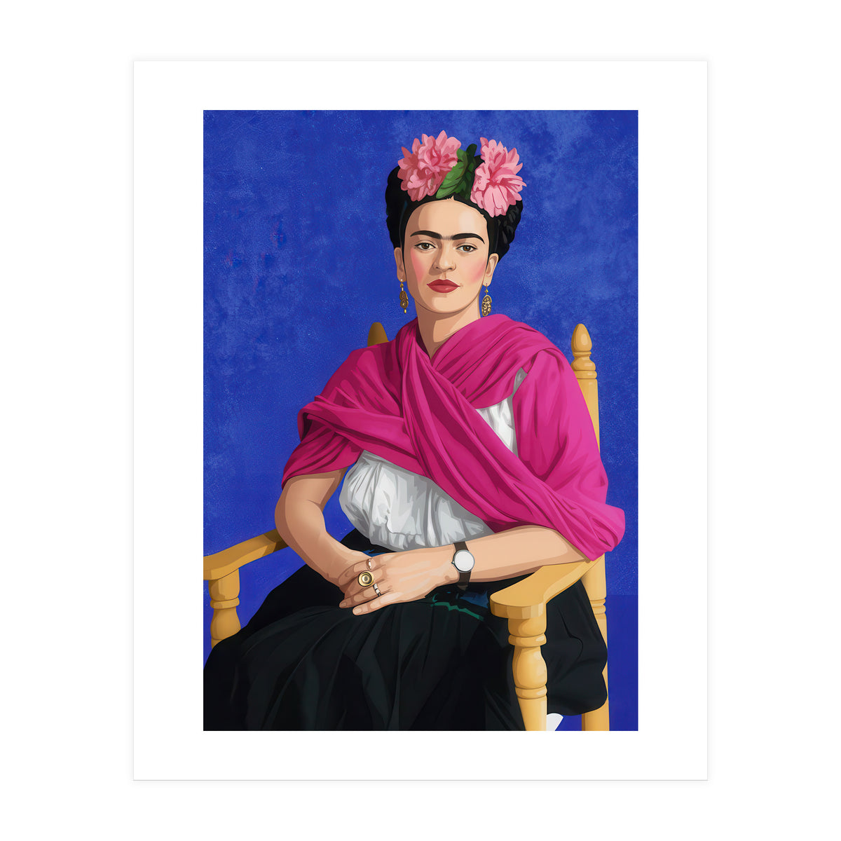 Frida Kahlo Portrait Illustration (Print Only)