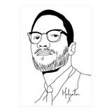 Malcolm X Illustration (Print Only) thumbnail