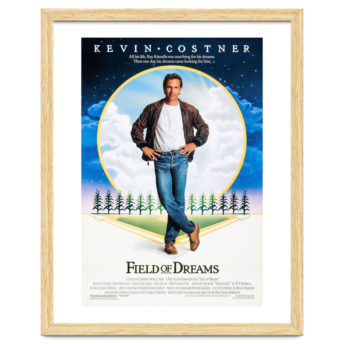 FIELD OF DREAMS (1989), directed by PHIL ALDEN ROBINSON.
