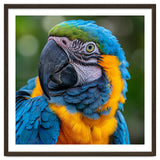 Close Up Blue And Yellow Macaw Parrot Face thumbnail