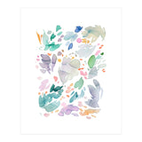 Abstract Watercolor Summer Flowers II (Print Only) thumbnail