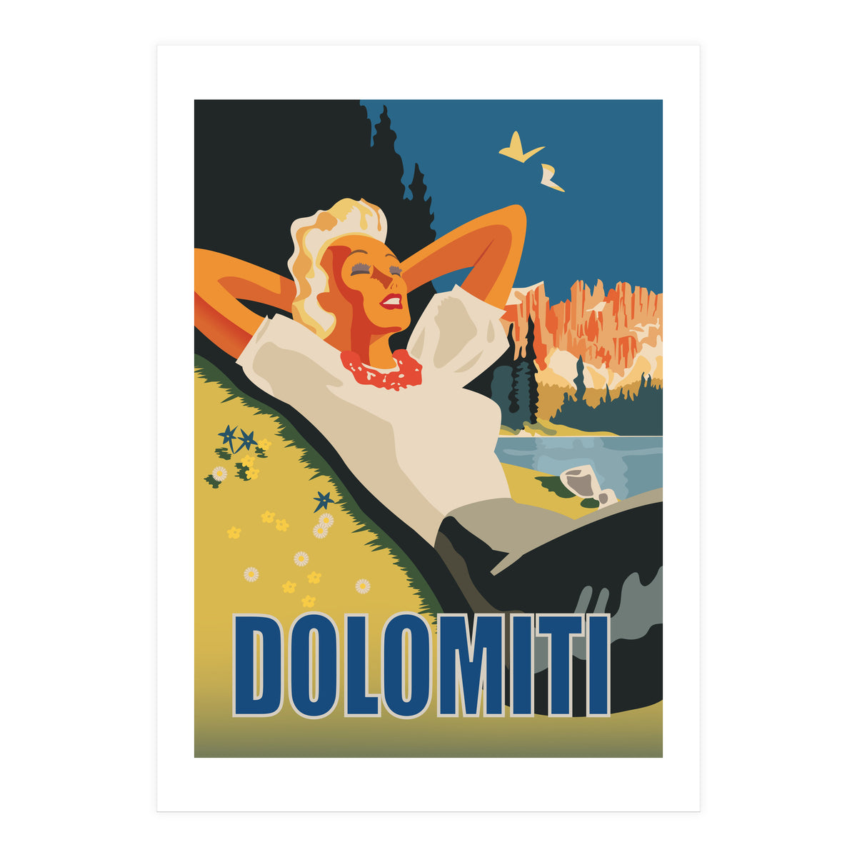 Dolomiti Sunbath (Print Only)